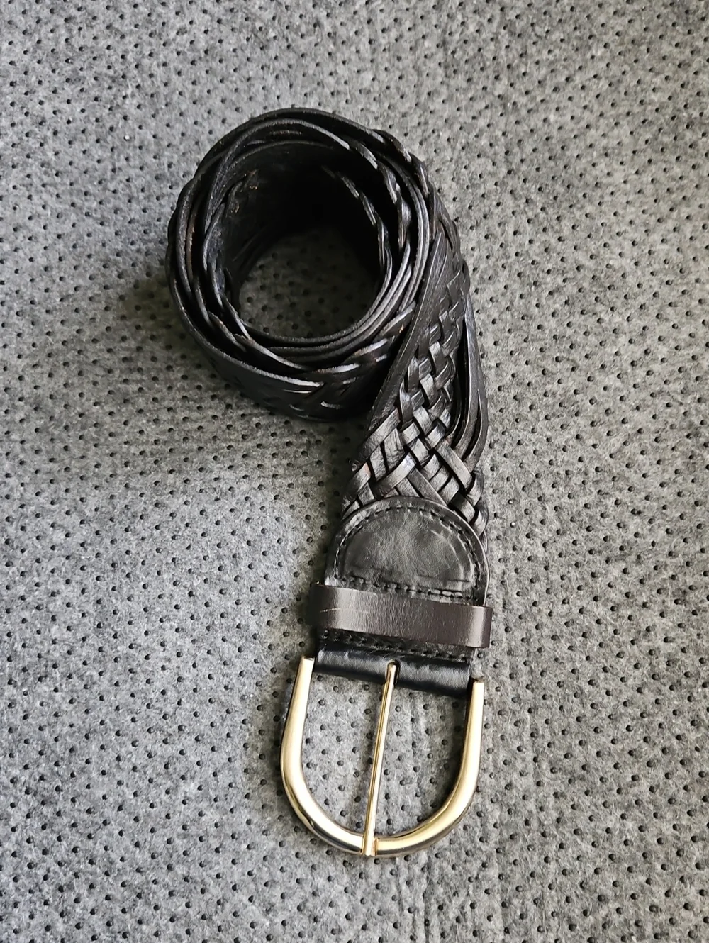 Michael Kors Braided Leather Men's Belt - Black